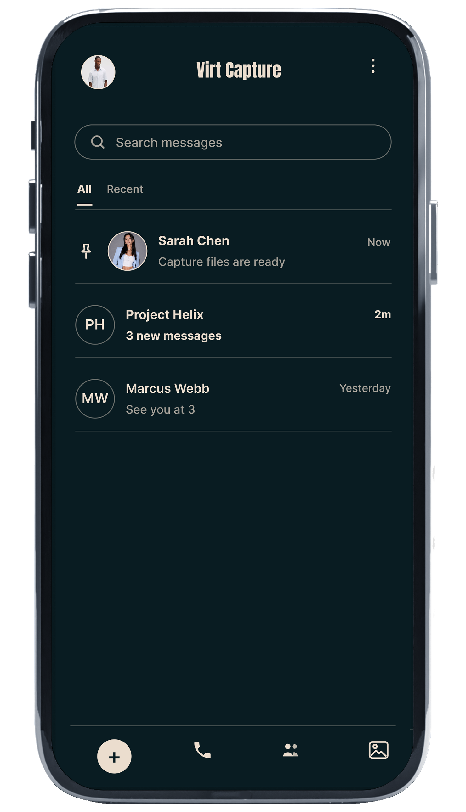 Virt Remote mobile contacts and calling preview.